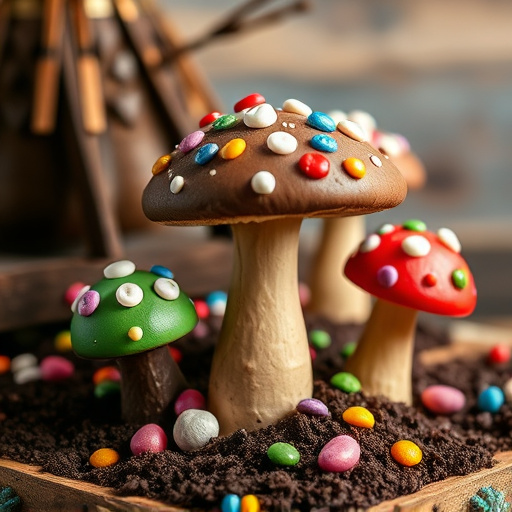 Colorful Magic Mushroom Chocolates