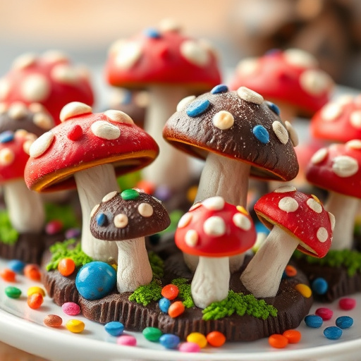 Colorful Magic Mushroom Chocolates