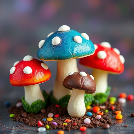 Colorful Magic Mushroom Chocolates