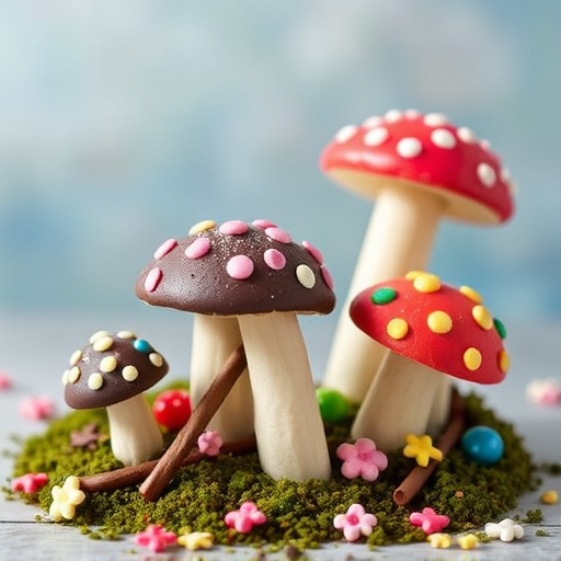 Colorful Magic Mushroom Chocolates