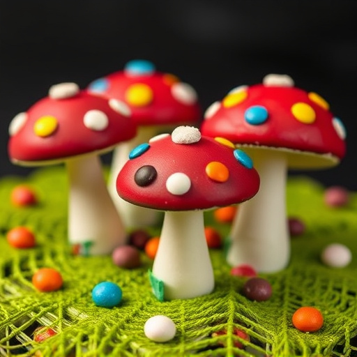 Colorful Magic Mushroom Chocolates