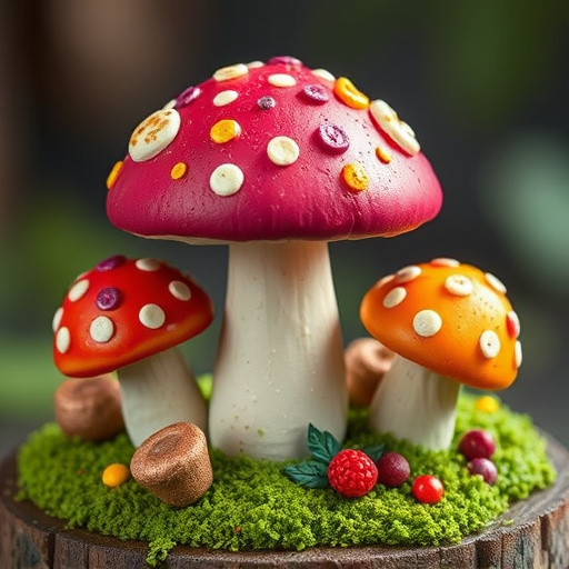 Colorful Magic Mushroom Chocolates