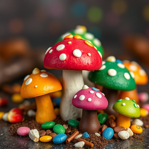 Colorful Magic Mushroom Chocolates