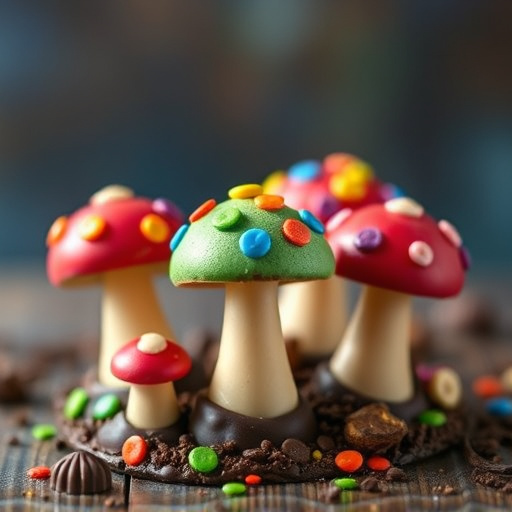 Colorful Magic Mushroom Chocolates