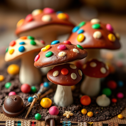 Colorful Magic Mushroom Chocolates
