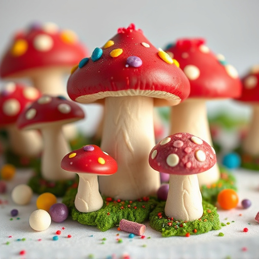 Colorful Magic Mushroom Chocolates