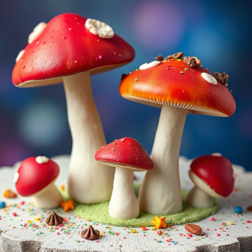 Colorful Magic Mushroom Chocolates