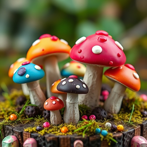 Colorful Magic Mushroom Chocolates