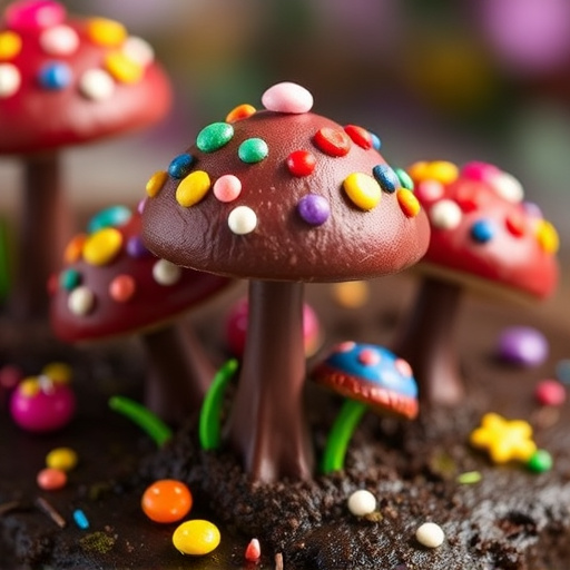 Colorful Magic Mushroom Chocolates