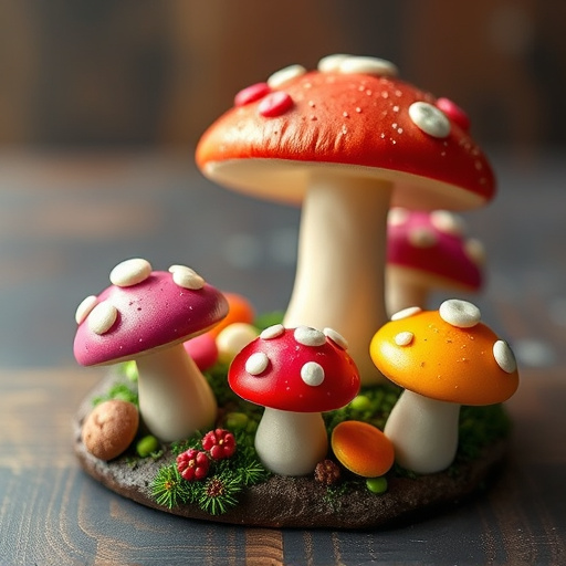 Colorful Magic Mushroom Chocolates