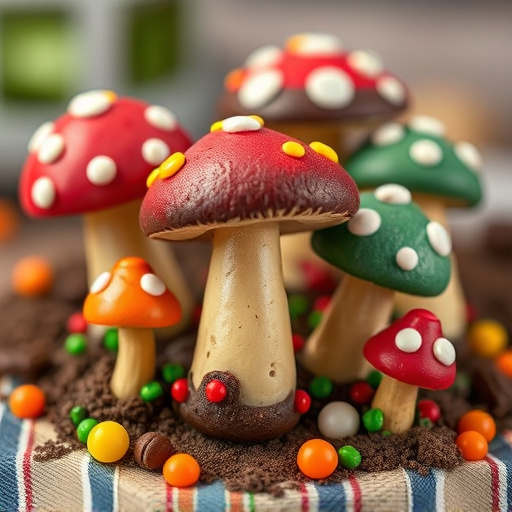 Colorful Magic Mushroom Chocolates
