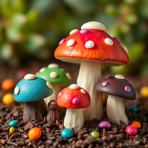 Colorful Magic Mushroom Chocolates