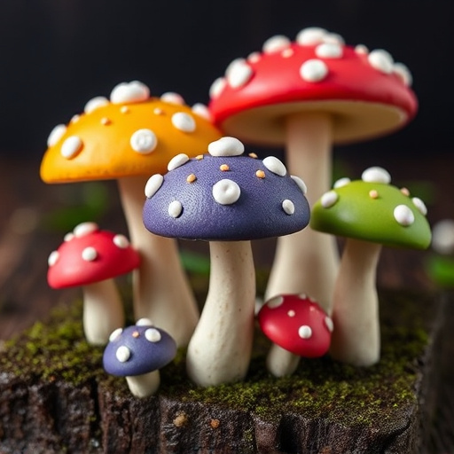 Colorful Magic Mushroom Chocolates