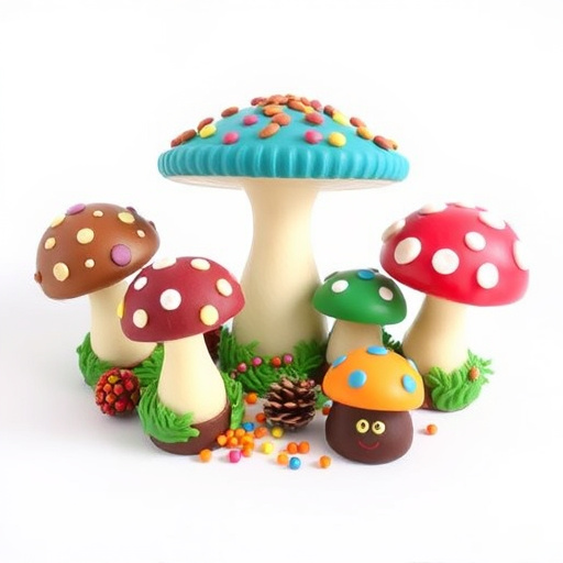 Colorful Magic Mushroom Chocolates