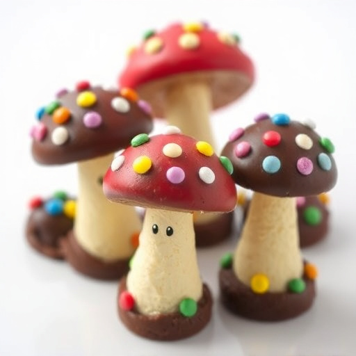 Colorful Magic Mushroom Chocolates