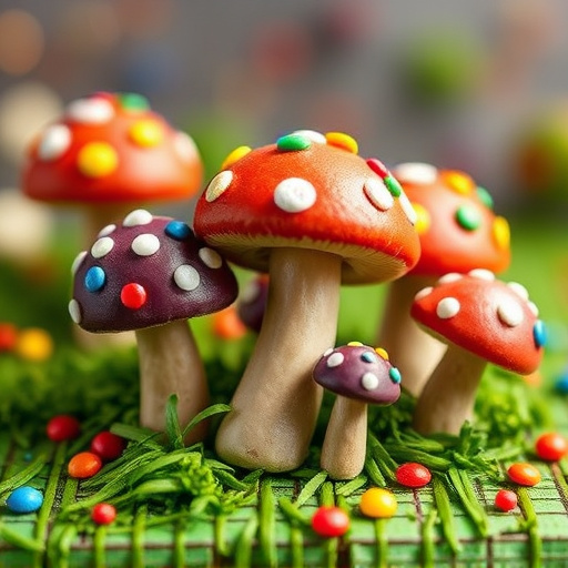 Colorful Magic Mushroom Chocolates