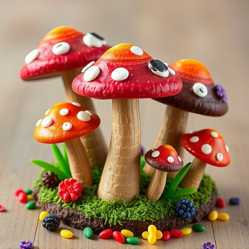Colorful Magic Mushroom Chocolates
