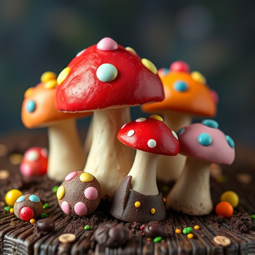 Colorful Magic Mushroom Chocolates