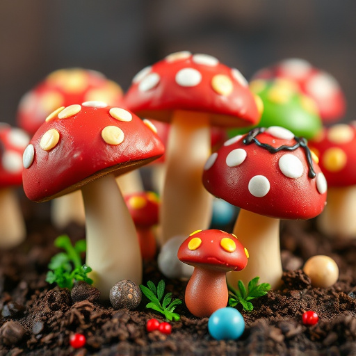 Colorful Magic Mushroom Chocolates