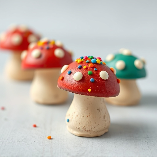 Colorful Magic Mushroom Chocolates