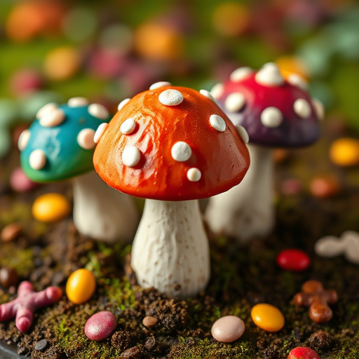 Colorful Magic Mushroom Chocolates