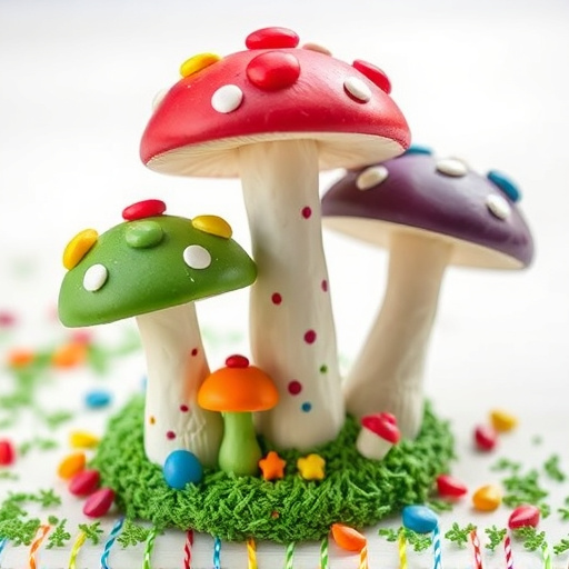 Colorful Magic Mushroom Chocolates