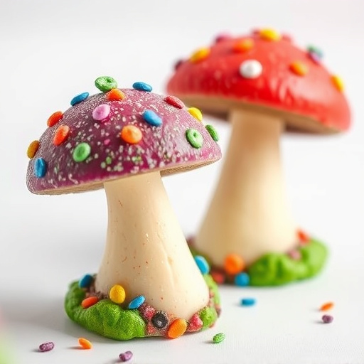 Colorful Magic Mushroom Chocolates