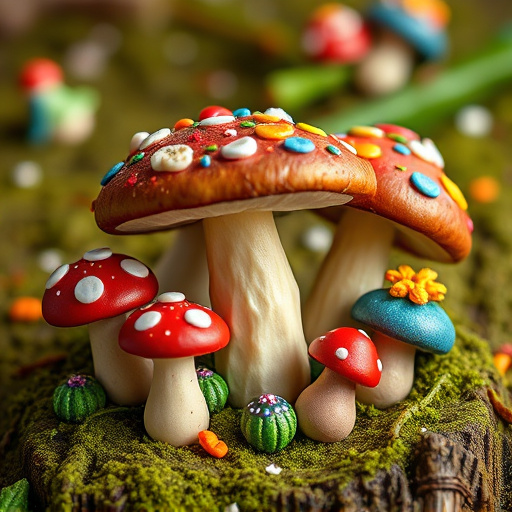 Colorful Magic Mushroom Chocolates