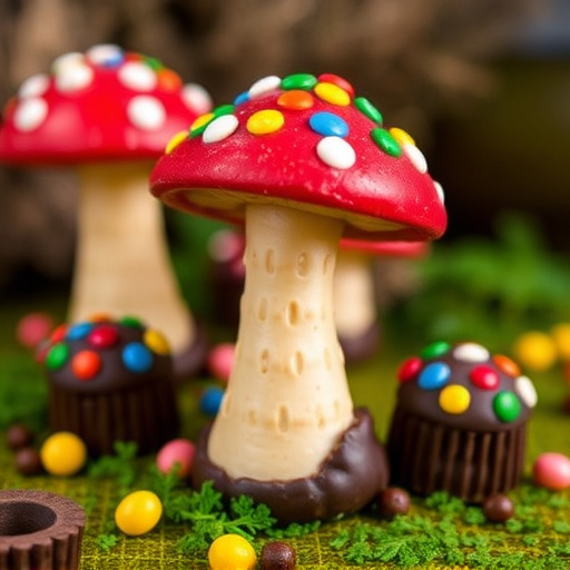 Colorful Magic Mushroom Chocolates