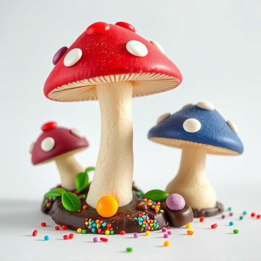 Colorful Magic Mushroom Chocolates