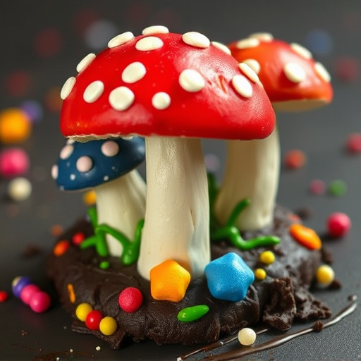 Colorful Magic Mushroom Chocolates