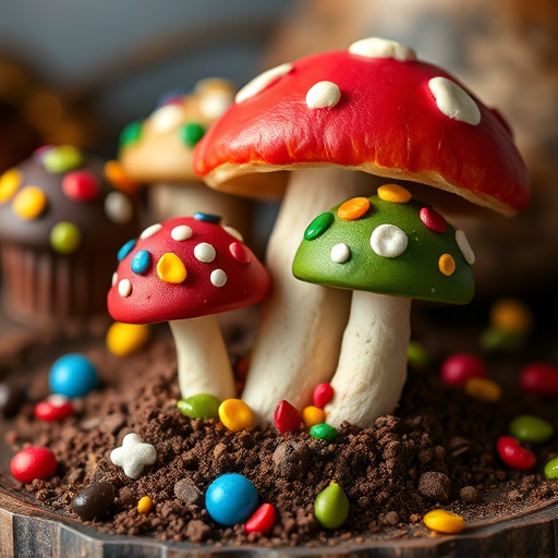 Colorful Magic Mushroom Chocolates