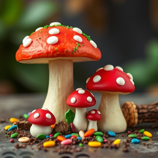 Colorful Magic Mushroom Chocolates