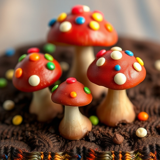 Colorful Magic Mushroom Chocolates