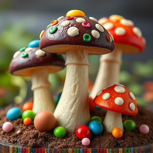 Colorful Magic Mushroom Chocolates