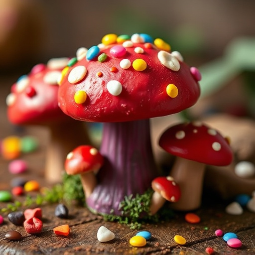 Colorful Magic Mushroom Chocolates