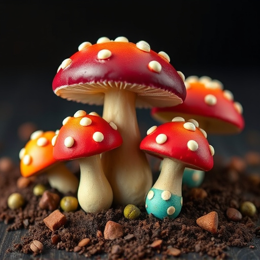Colorful Magic Mushroom Chocolates