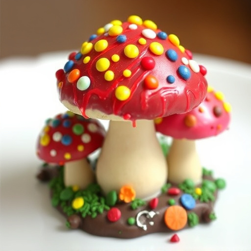 Colorful Magic Mushroom Chocolates