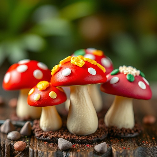 Colorful Magic Mushroom Chocolates