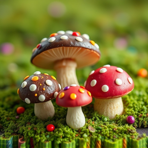 Colorful Magic Mushroom Chocolates
