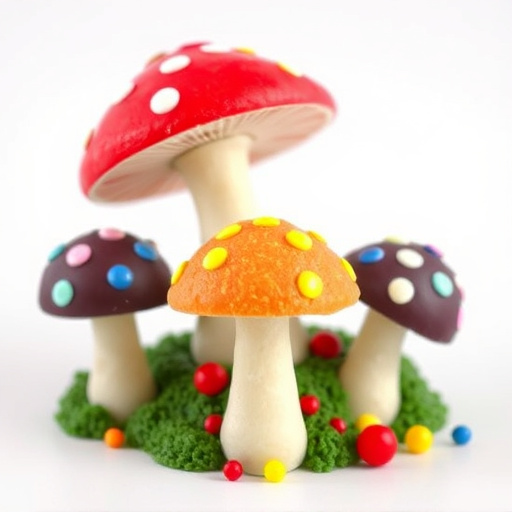 Colorful Magic Mushroom Chocolates