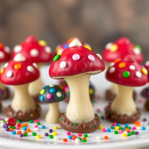 Colorful Magic Mushroom Chocolates