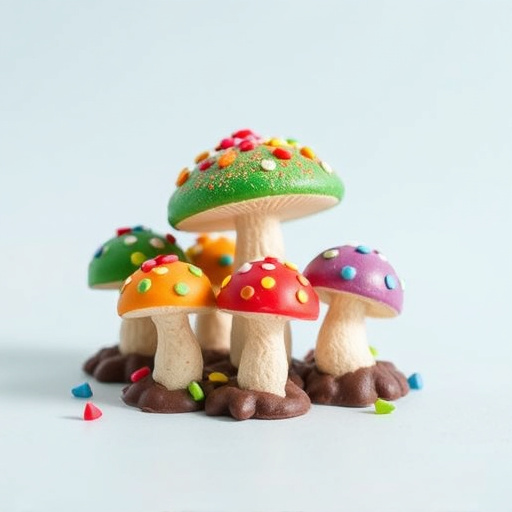 Colorful Magic Mushroom Chocolates