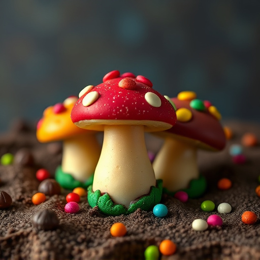 Colorful Magic Mushroom Chocolates