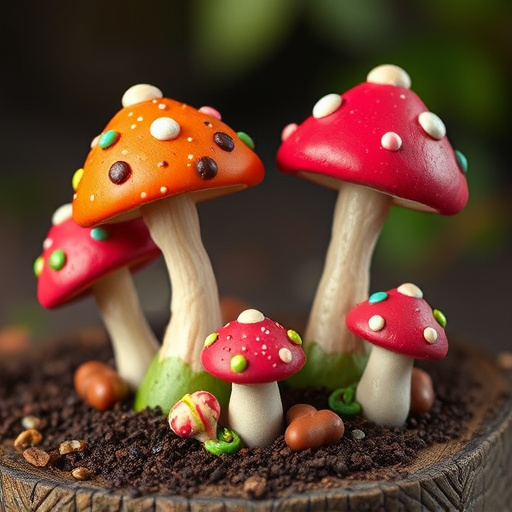Colorful Magic Mushroom Chocolates