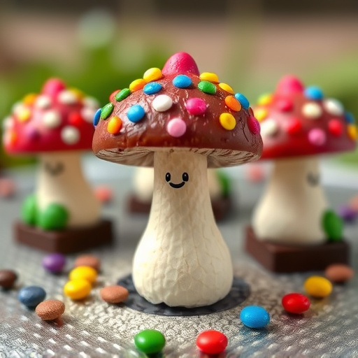 Colorful Magic Mushroom Chocolates