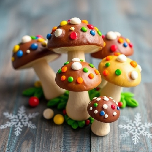 Colorful Magic Mushroom Chocolates