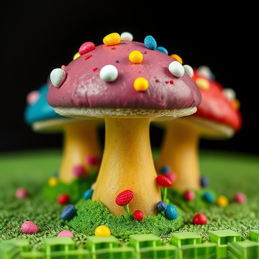 Colorful Magic Mushroom Chocolates