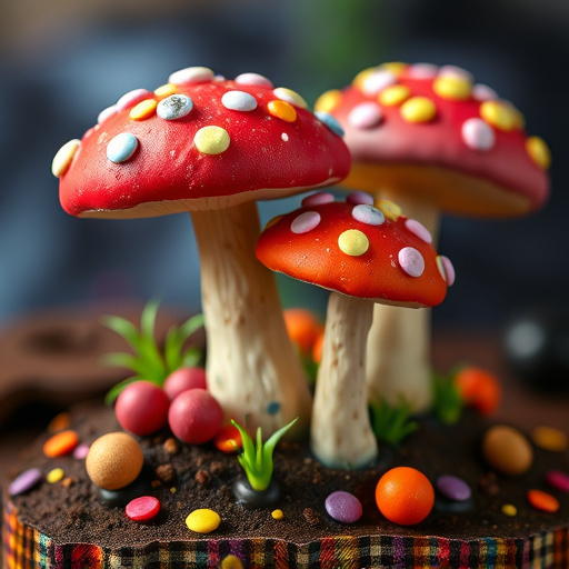 Colorful Magic Mushroom Chocolates