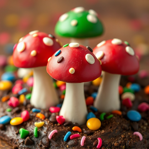 Colorful Magic Mushroom Chocolates